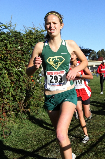 NCS XC D2 Girls-074.JPG - 2009 North Coast Section Cross Country Championships, Hayward High School, Hayward, California